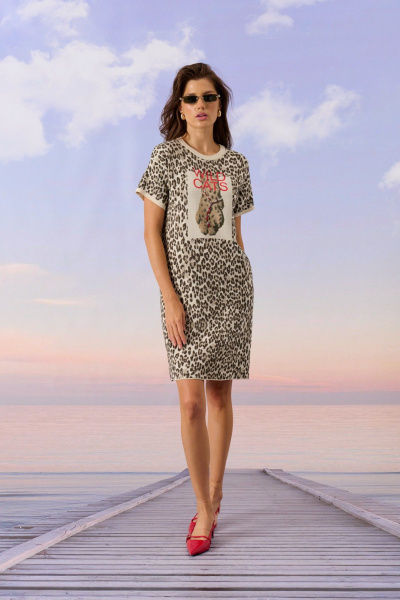 Платье Barbara Geratti С2987BG песок/хаки - фото 1