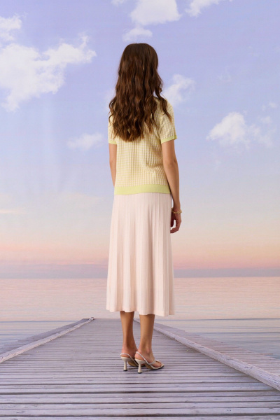 Джемпер Barbara Geratti С4959BG пудра/лайм - фото 4