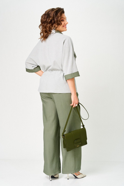 Брюки, жакет Aira Style 24254 зеленый - фото 12