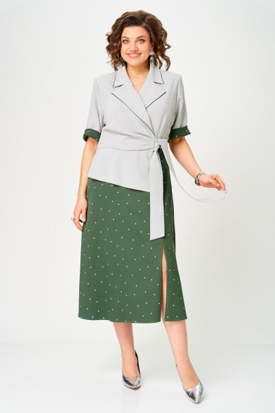 Платье Aira Style 24432 зеленый - фото 13