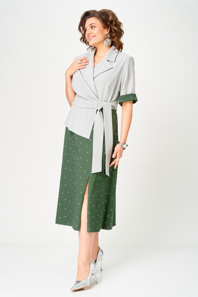 Платье Aira Style 24432 зеленый - фото 12