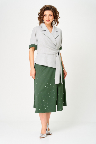 Платье Aira Style 24432 зеленый - фото 9