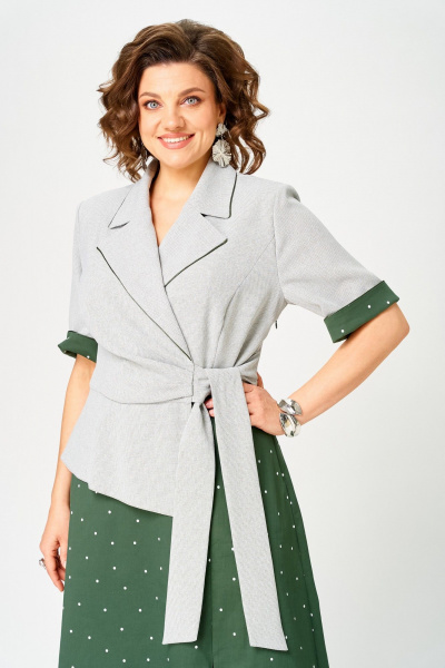 Платье Aira Style 24432 зеленый - фото 6