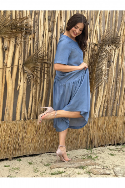 Платье Anastasia м-1233 деним - фото 6