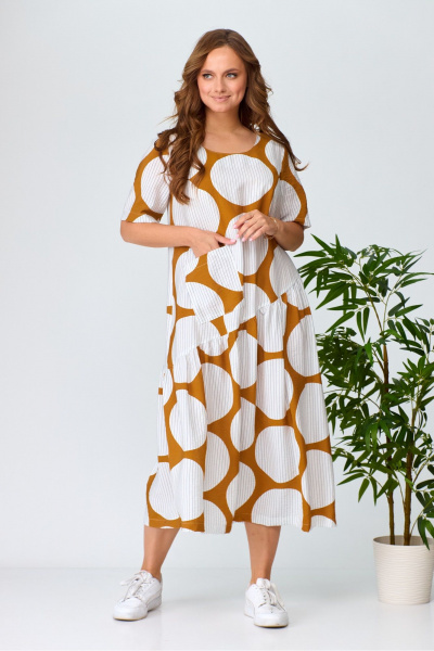 Платье Anastasia м-999.1 молочный - фото 3