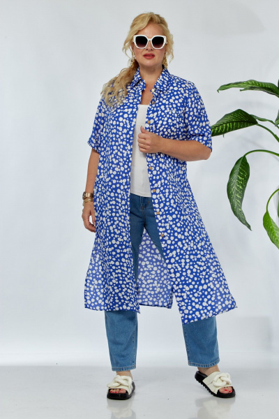 Блуза, брюки Anastasia м-1127 синий - фото 9