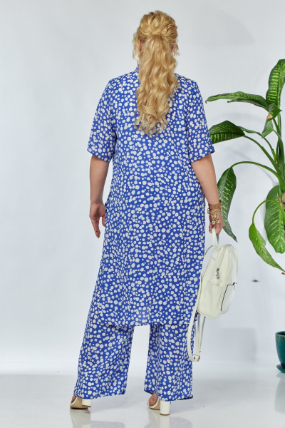 Блуза, брюки Anastasia м-1127 синий - фото 8