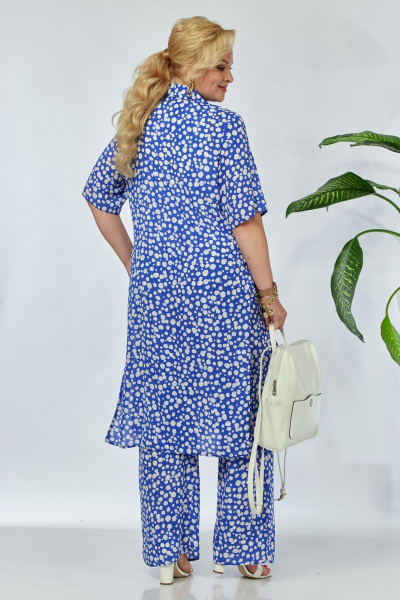 Блуза, брюки Anastasia м-1127 синий - фото 7