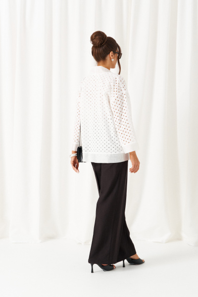 Брюки, жакет, топ Beautiful&Free 6469 бело-черный - фото 5