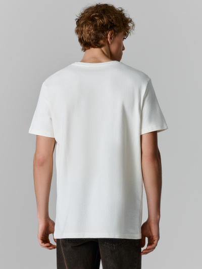 Футболка Mark Formelle 111958/25-5635П-0-2 св.молочный_печать4_692_W_вышивка - фото 2