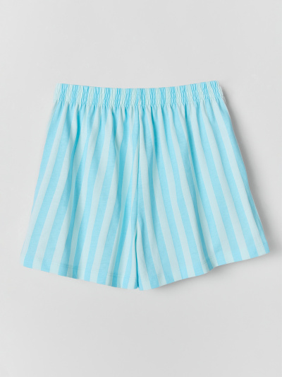 Футболка, шорты Mark Formelle 397764/25-39434П-0 ледяной_замок_голубая_полоска_3_сл_на_пол - фото 1