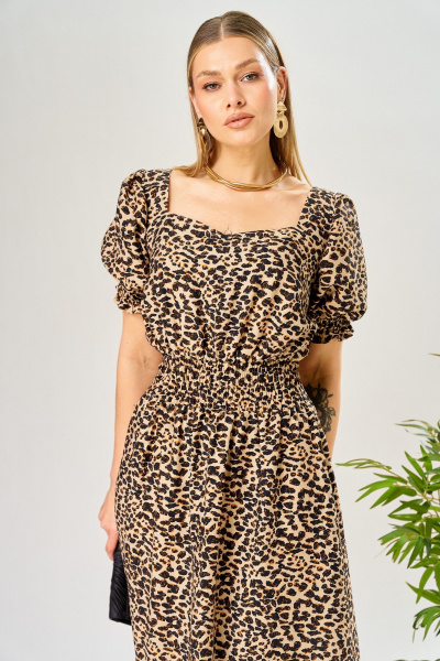 Платье AVA fashion М-197 леопард - фото 7