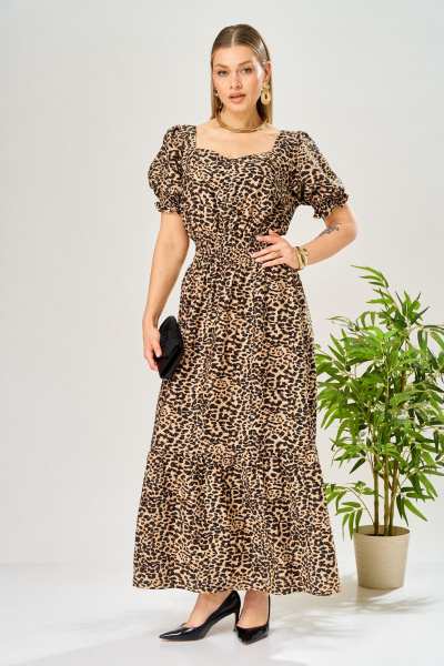 Платье AVA fashion М-197 леопард - фото 3