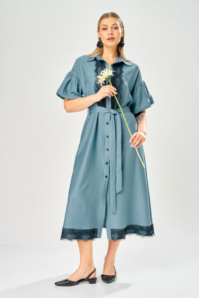 Платье AVA fashion М-198 джинс - фото 12