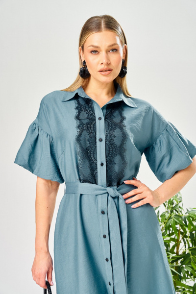 Платье AVA fashion М-198 джинс - фото 8