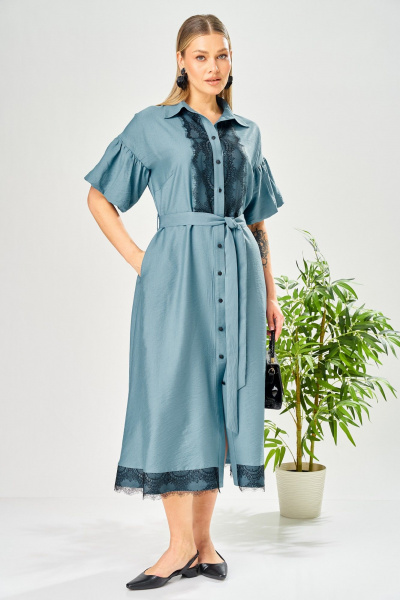 Платье AVA fashion М-198 джинс - фото 6