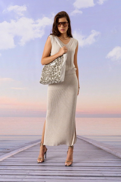 Шопер Barbara Geratti С7039BG лён - фото 2