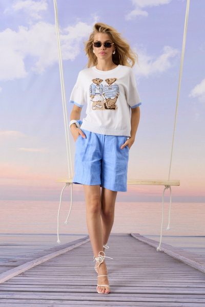 Шорты Barbara Geratti С8268BG голубой - фото 1