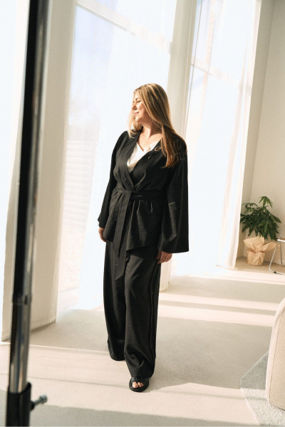 Брюки, жакет GRATTO 7230 черный - фото 14