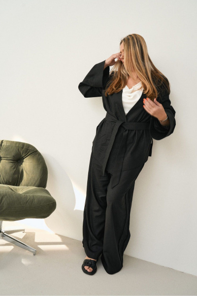 Брюки, жакет GRATTO 7230 черный - фото 12