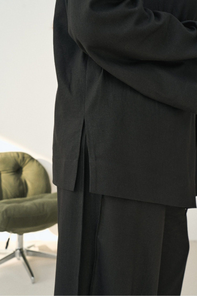 Брюки, жакет GRATTO 7230 черный - фото 9