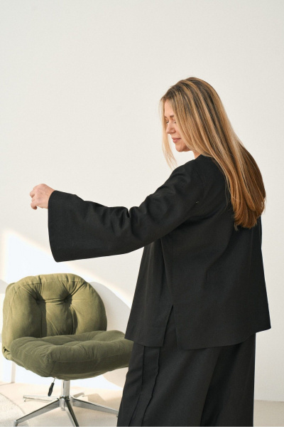 Брюки, жакет GRATTO 7230 черный - фото 8