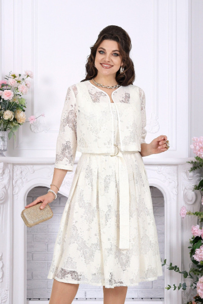Блуза, сарафан Ninele 6105 молочный - фото 7
