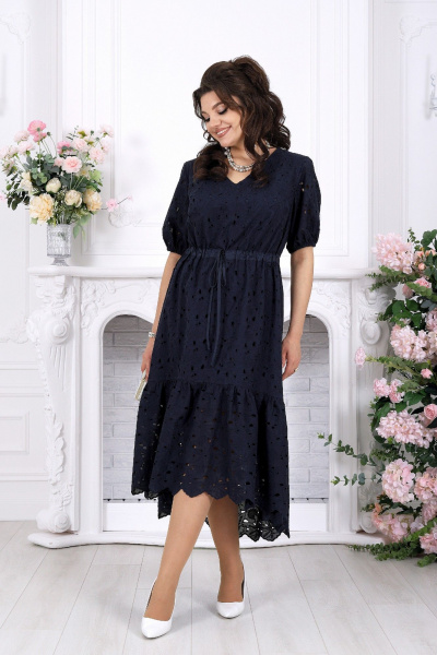 Платье Ninele 6112 синий - фото 7