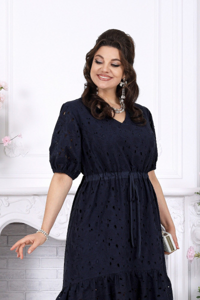 Платье Ninele 6112 синий - фото 6