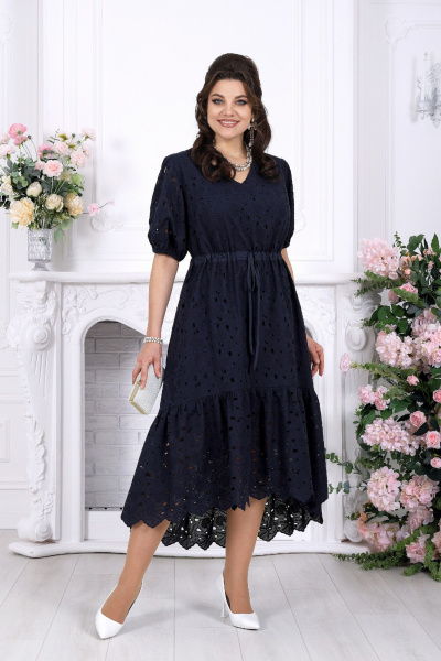 Платье Ninele 6112 синий - фото 1