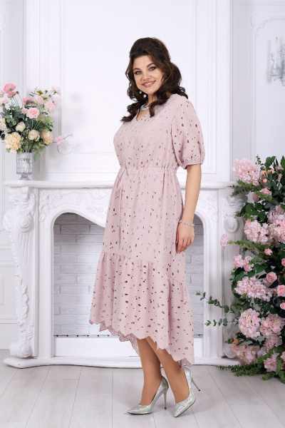 Платье Ninele 6112 пудра - фото 7