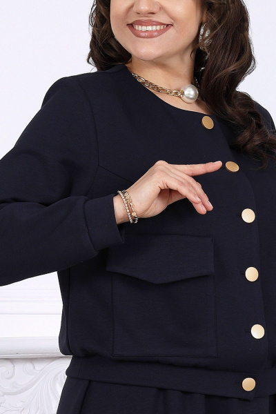 Жакет, юбка Ninele 7522 синий - фото 7