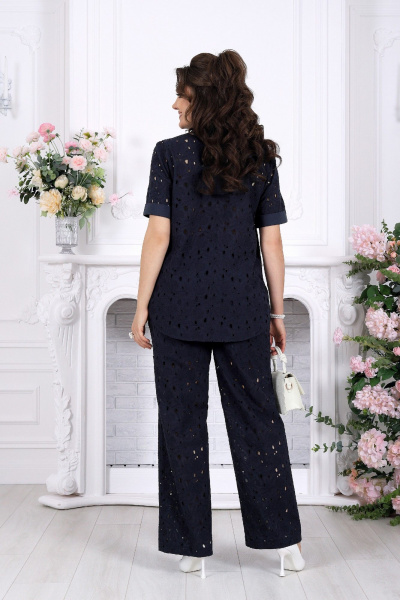 Блуза, брюки Ninele 7532 синий - фото 9
