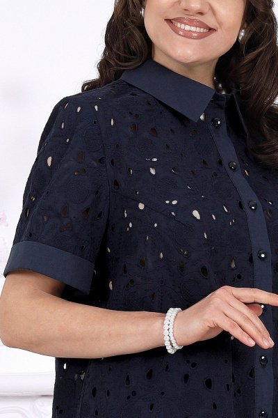 Блуза, брюки Ninele 7532 синий - фото 5