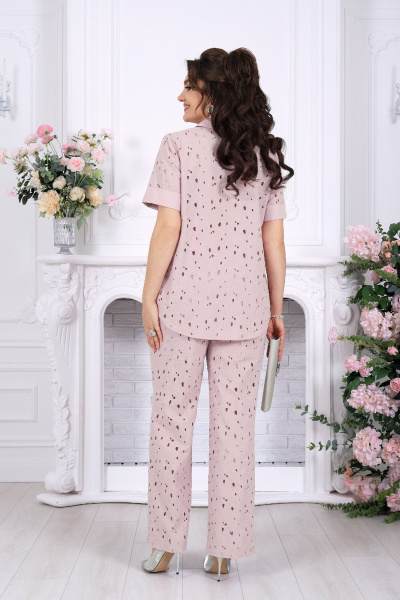 Блуза, брюки Ninele 7532 пудра - фото 10