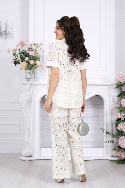 Блуза, брюки Ninele 7532 молочный - фото 9