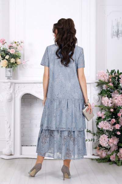 Платье Ninele 7537 небесный - фото 9