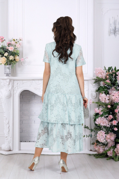 Платье Ninele 7537 мята - фото 9