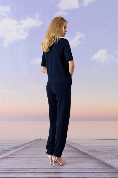 Брюки Barbara Geratti С8377BG т.синий - фото 2