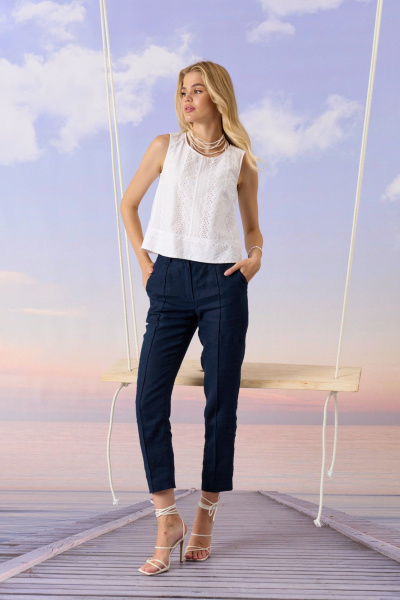 Брюки Barbara Geratti С8378BG т.синий - фото 1