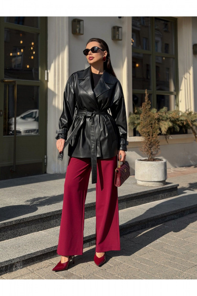 Тренч Legend Style G-015 черный_ - фото 1