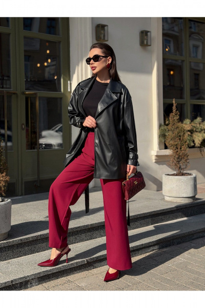 Тренч Legend Style G-015 черный_ - фото 8