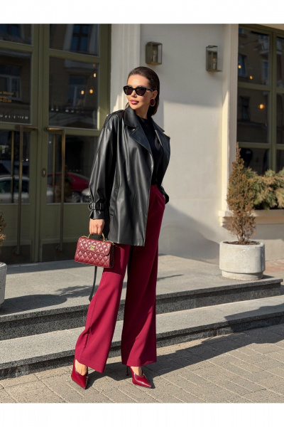 Тренч Legend Style G-015 черный_ - фото 7