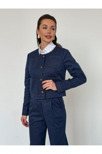 Жакет Legend Style G-026 синий - фото 9