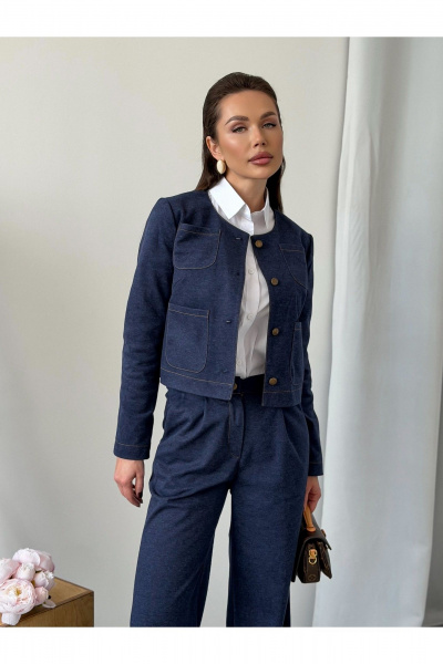 Жакет Legend Style G-026 синий - фото 7