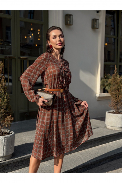 Платье Legend Style D-024 бордовый - фото 14