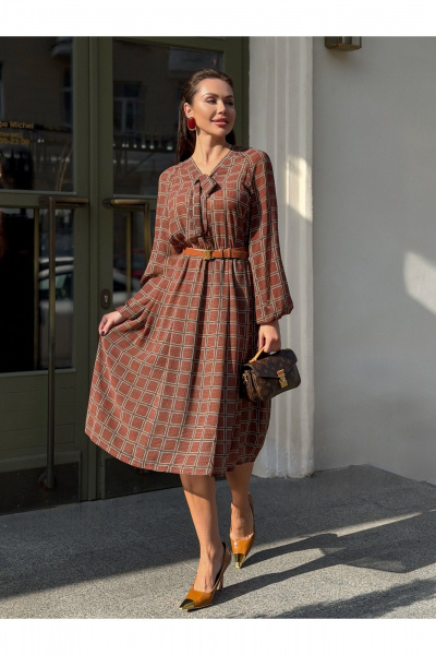 Платье Legend Style D-024 бордовый - фото 13