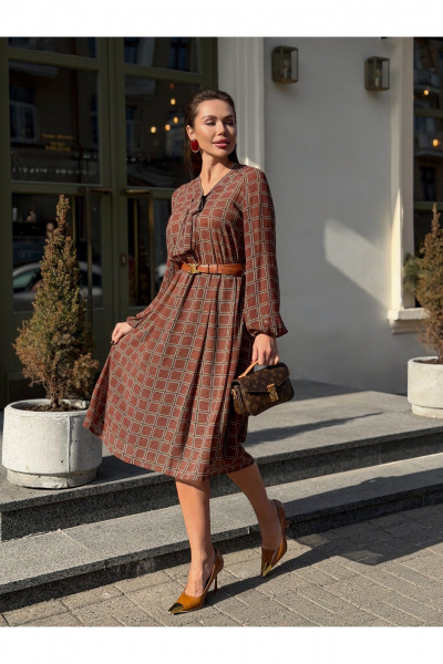 Платье Legend Style D-024 бордовый - фото 12