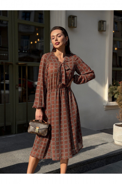 Платье Legend Style D-024 бордовый - фото 11