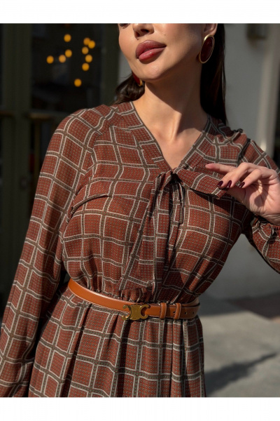 Платье Legend Style D-024 бордовый - фото 9